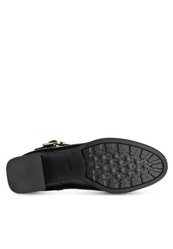 Geox Botki D Walk Pleasure 55 D46XBA 00043 C9999 Czarny. Kolor: czarny. Materiał: skóra