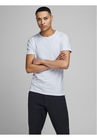 Jack & Jones - Jack&Jones T-Shirt Basic 12058529 Biały Stretch Fit. Kolor: biały. Materiał: bawełna