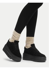 Badura Sneakersy CASI-01W1-006 Czarny. Kolor: czarny. Materiał: zamsz, skóra #4