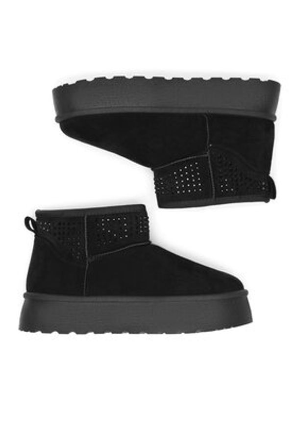 Jenny Fairy Śniegowce WSX23-18 Czarny. Kolor: czarny. Materiał: materiał