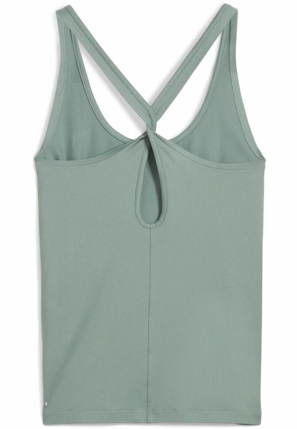 Puma - Damska luźna koszulka bez rękawów MOVE CLOUDSPUN PUMA Green Moon. Kolor: zielony. Długość rękawa: bez rękawów