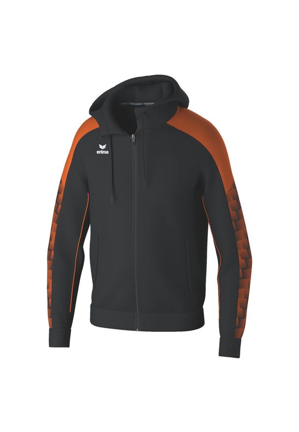 ERIMA - Bluza dresowa z kapturem Erima Evo Star. Typ kołnierza: kaptur. Kolor: czarny, pomarańczowy, wielokolorowy. Materiał: dresówka. Sport: piłka ręczna, fitness