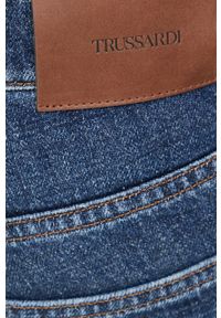 Trussardi Jeans - Trussardi jeansy męskie. Kolor: niebieski #4