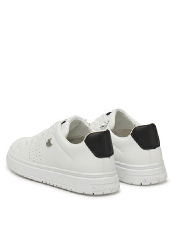 Calvin Klein Jeans Sneakersy V3X9-82085-1355X002 Biały. Kolor: biały. Materiał: skóra