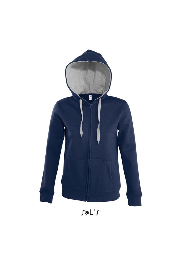 SOL'S - Bluza damska z kapturem Sol's Soul. Typ kołnierza: kaptur. Kolor: niebieski