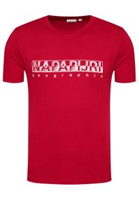 Napapijri T-Shirt Sallar Ss NP0A4F9O Czerwony Regular Fit. Kolor: czerwony #3