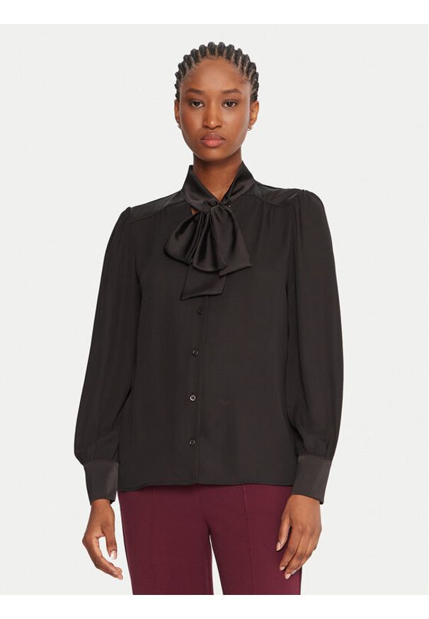 Rinascimento Koszula CFC0126204003 Czarny Regular Fit. Kolor: czarny. Materiał: syntetyk