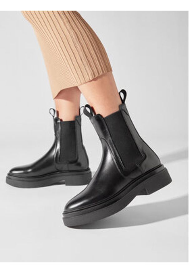 GANT - Gant Sztyblety Zandrin Chelsea Boot 27551400 Czarny. Kolor: czarny. Materiał: skóra