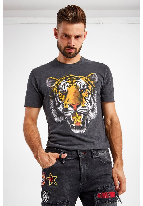 T-SHIRT DSQUARED2. Długość rękawa: krótki rękaw. Długość: krótkie. Wzór: napisy, nadruk