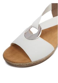 Rieker Sandały CEO-624H6-81 Biały. Kolor: biały. Materiał: skóra #7