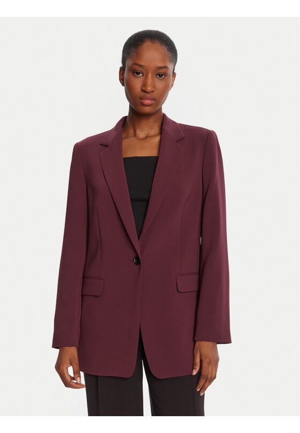 BOSS Marynarka Jocaluah 50490053 Fioletowy Regular Fit. Kolor: fioletowy. Materiał: syntetyk
