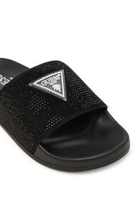Guess Klapki E6GZ16 BB00F Czarny. Kolor: czarny. Materiał: materiał #2