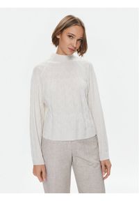 Marella Sweter Kartal 2333660736200 Biały Regular Fit. Kolor: biały. Materiał: wełna #1
