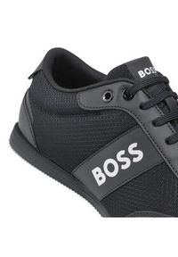 BOSS - Boss Sneakersy Rushman Low 50470180 10199225 01 Czarny. Kolor: czarny. Materiał: materiał #5