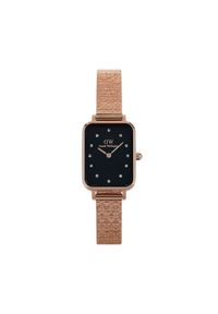 Daniel Wellington Zegarek Quadro Lumine Pressed Piano DW00100579 Złoty. Kolor: złoty