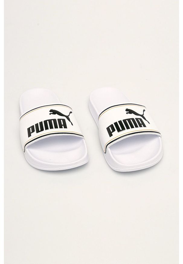 Puma - Klapki Leadcat FTR. Kolor: biały. Obcas: na obcasie. Wysokość obcasa: niski
