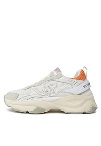 Stuart Weitzman Sneakersy Trainer SH318 Écru. Materiał: materiał #4