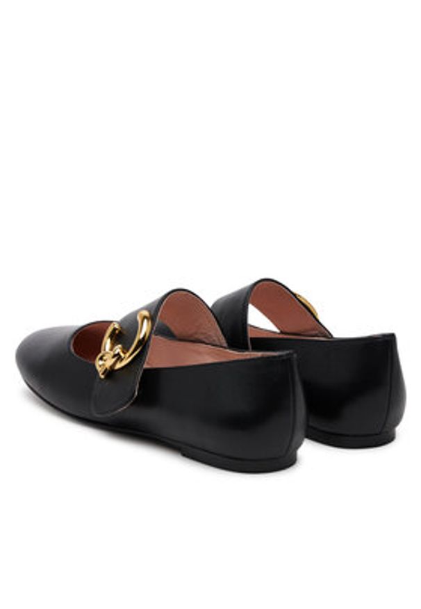 Coccinelle Baleriny E4 SB3 19 01 01 Czarny. Kolor: czarny. Materiał: skóra