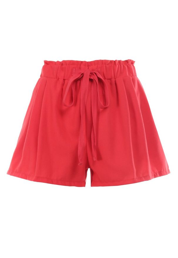 Born2be - Czerwone Szorty Kyggia. Stan: podwyższony. Kolor: czerwony. Sezon: lato