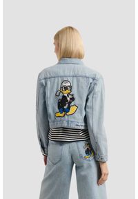 Karl Lagerfeld - KARL LAGERFELD Kurtka jeansowa damska KLxDisney, Rozmiar M. Kolor: niebieski. Materiał: jeans. Wzór: motyw z bajki, haft. Styl: elegancki, klasyczny #4