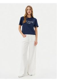 Guess T-Shirt V5GI09 K9RM1 Granatowy Regular Fit. Kolor: niebieski. Materiał: bawełna #3