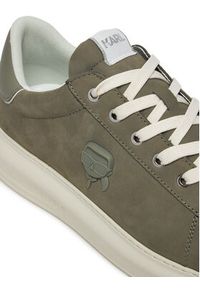 Karl Lagerfeld - KARL LAGERFELD Sneakersy Kapri KL52572N Khaki. Kolor: brązowy. Materiał: skóra, nubuk #3