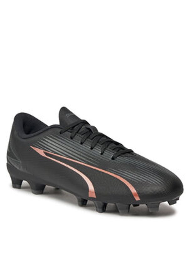 Puma Buty do piłki nożnej Ultra Play Fg/Ag Jr 107775 02 Czarny. Kolor: czarny. Materiał: skóra