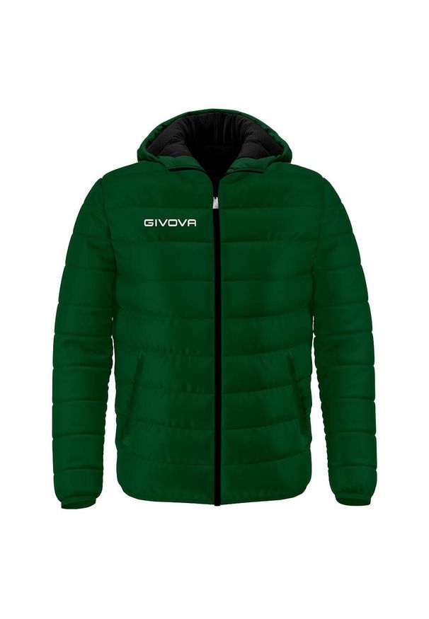 Givova Kurtka Olanda S. Typ kołnierza: kaptur. Kolor: wielokolorowy, żółty, zielony. Materiał: puch. Sport: turystyka piesza