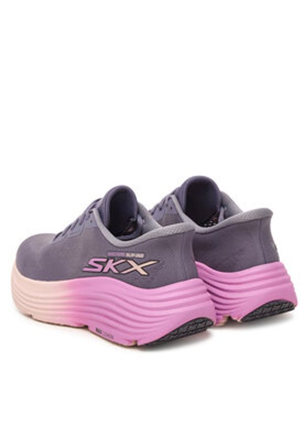 skechers - Skechers Buty do biegania Max Cushioning Endeavour 129473/PUR Fioletowy. Kolor: fioletowy. Materiał: materiał
