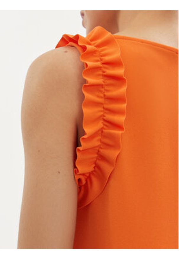 Joseph Ribkoff Sukienka letnia 242115 Pomarańczowy Regular Fit. Kolor: pomarańczowy. Materiał: syntetyk. Sezon: lato