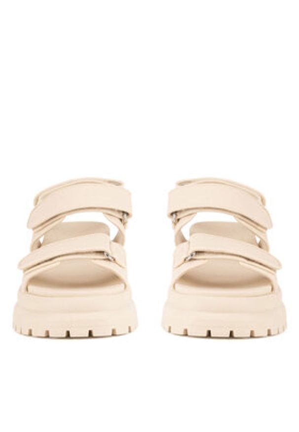 Badura Sandały AMAR-LS6188-01 Beżowy. Kolor: beżowy. Materiał: syntetyk, materiał