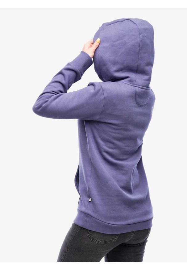 EDELRID - Bluza z kapturem damska Edelrid Spotter Hoody IV. Typ kołnierza: kaptur. Kolor: fioletowy
