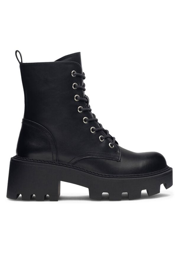 DeeZee Botki BRANKA H67091-3 Czarny. Kolor: czarny. Materiał: skóra