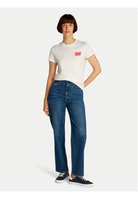 Tommy Jeans T-Shirt Bubble DW0DW21338 Biały Regular Fit. Kolor: biały. Materiał: bawełna #8