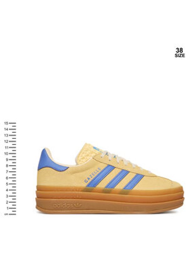 Adidas - adidas Sneakersy Gazelle Bold J IH6457 Beżowy. Kolor: beżowy. Materiał: zamsz, skóra. Model: Adidas Gazelle