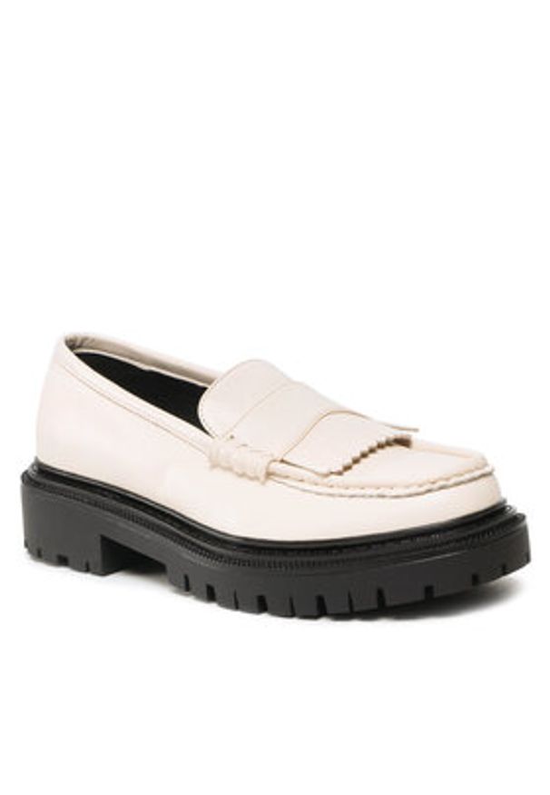 Jenny Fairy Loafersy HY60031D-3 Beżowy. Kolor: beżowy. Materiał: skóra