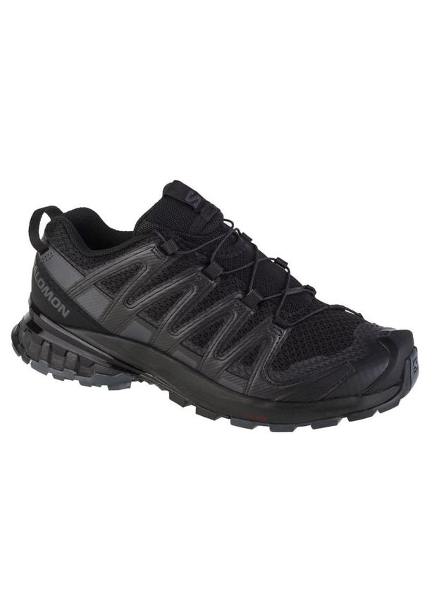 salomon - Buty do biegania Salomon Xa Pro 3D v8 411178 czarne. Zapięcie: sznurówki. Kolor: czarny. Materiał: materiał, tkanina, syntetyk