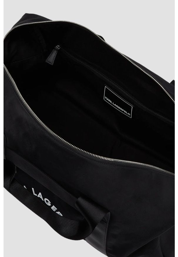 Karl Lagerfeld - KARL LAGERFELD Сzarna torba podróżna K/rsg Nylon. Kolor: czarny. Materiał: nylon