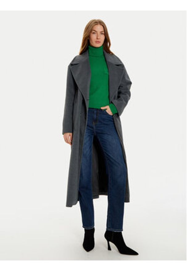 Imperial Płaszcz zimowy KI54IID Szary Loose Fit. Kolor: szary. Materiał: syntetyk. Sezon: zima