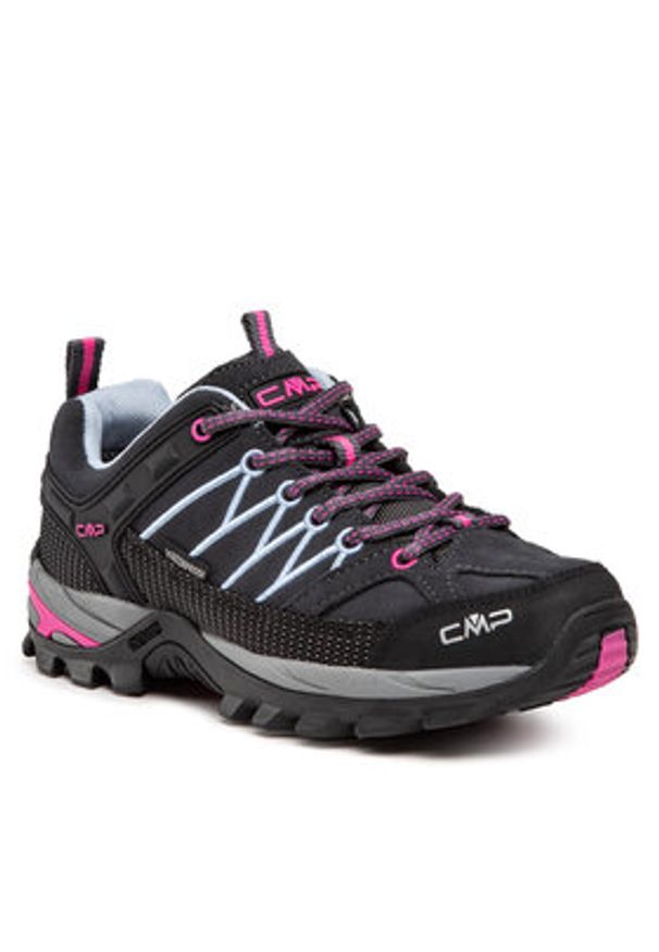 CMP Trekkingi Rigel Low Wmn Trekking Shoes Wp 3Q13246 Czarny. Kolor: czarny. Materiał: zamsz, skóra