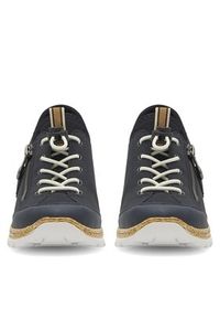 Rieker Sneakersy N4263-14 Granatowy. Kolor: niebieski. Materiał: skóra #8