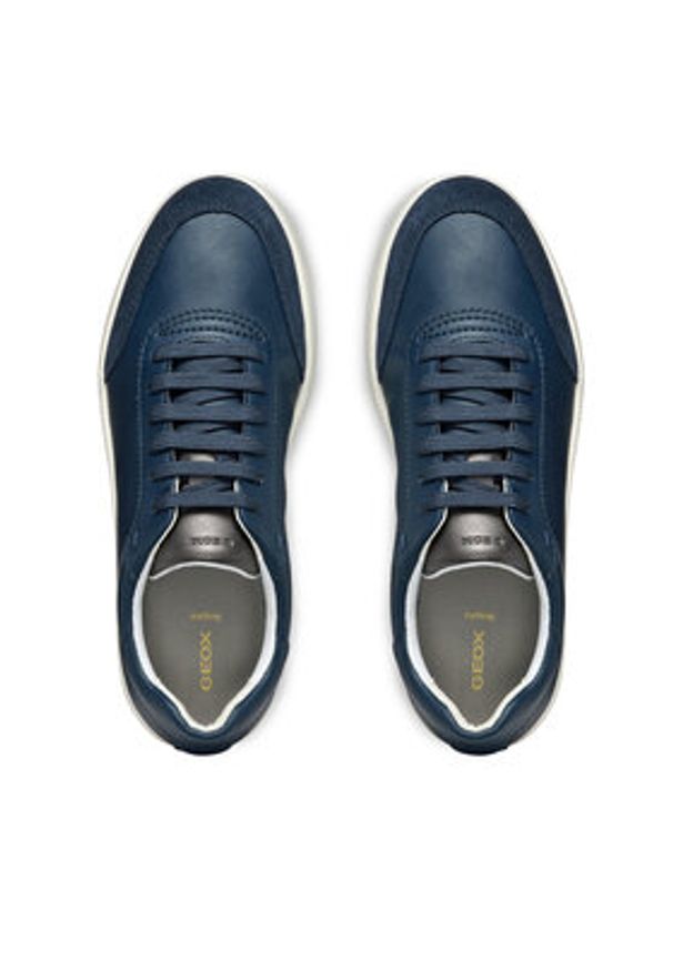 Geox Sneakersy D Meleda D55UGA 05422 C4002 Granatowy. Kolor: niebieski. Materiał: skóra
