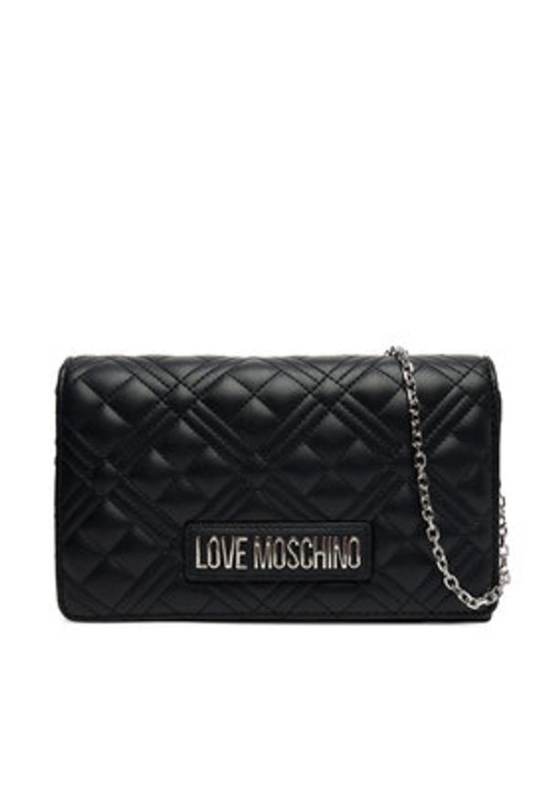 Love Moschino - LOVE MOSCHINO Torebka JC4079PP1NLA000B Czarny. Kolor: czarny. Materiał: skórzane