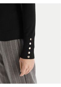 Fracomina Golf FR25WT7001K42101 Czarny Regular Fit. Typ kołnierza: golf. Kolor: czarny. Materiał: wiskoza #5