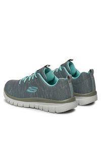 skechers - Skechers Sneakersy Twisted Fortune 12614/GYMN Szary. Kolor: szary. Materiał: materiał #3