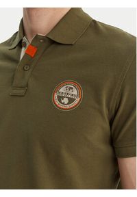 Napapijri Polo E-Clanis NP0A4ID3 Zielony Regular Fit. Typ kołnierza: polo. Kolor: zielony. Materiał: bawełna #5