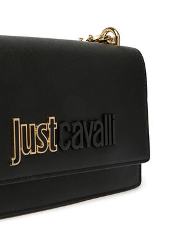 Just Cavalli Torebka 80RA4BBA ZS766 Czarny. Kolor: czarny. Materiał: skórzane