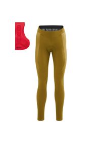 GONSO - Damskie legginsy Gonso Stivo Tight. Kolor: wielokolorowy, żółty, zielony. Sport: kolarstwo #1