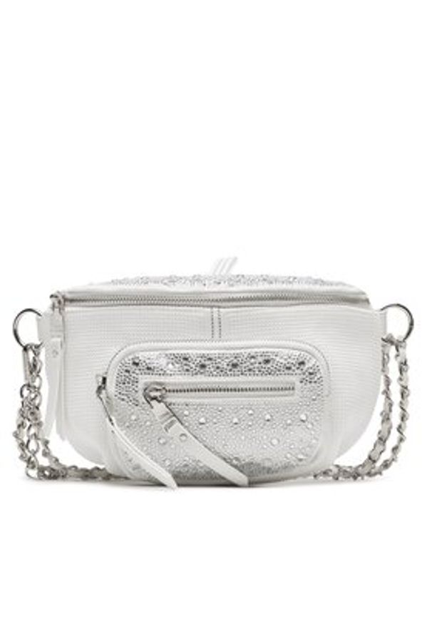Steve Madden Saszetka nerka Bmaxima SM13000640-WHT Biały. Kolor: biały. Materiał: skóra