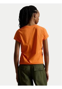 Polo Ralph Lauren T-Shirt 211B14605001 Pomarańczowy Classic Fit. Typ kołnierza: polo. Kolor: pomarańczowy. Materiał: bawełna #4